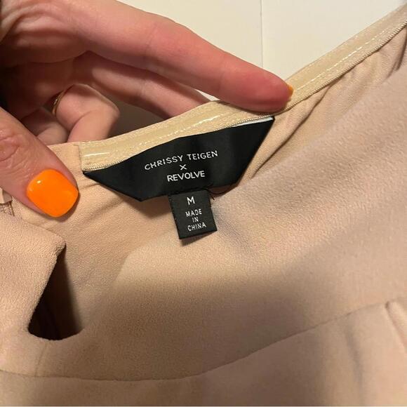Chrissy Teigen x REVOLVE Micah Mini Dress in Nude - Picture 6 of 6